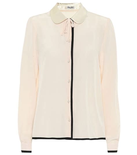 miu miu silk top|miu miou tops.